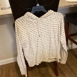 Stripped light weight hoodie